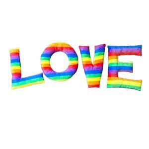 Rainbow LOVE Decorative Pillow Set